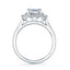 Sylvie Annalise Classic Emerald Three Stone Engagement Ring S3100S
