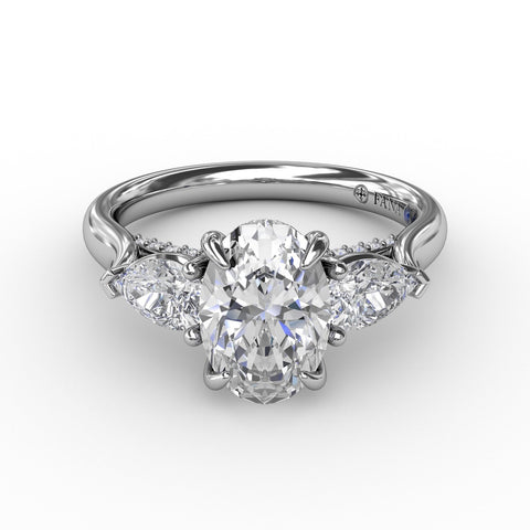 Fana Classic Three Stone Diamond Engagement Ring 3227