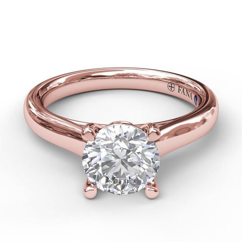 Classic Solitaire With Peek A Boo Diamond 3407 - Chalmers Jewelers