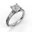 Classic Solitaire With Peek A Boo Diamond 3407 - Chalmers Jewelers
