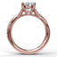 Alternating Diamond Twist Engagement Ring 3477 - Chalmers Jewelers