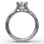 Alternating Diamond Twist Engagement Ring 3477 - Chalmers Jewelers