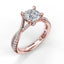 Diamond Twist Engagement Ring 3479 - Chalmers Jewelers