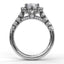 Large Cushion Halo Engagement Ring 3589 - Chalmers Jewelers