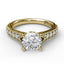 Classic Diamond Engagement Ring with Detailed Milgrain Band 3827 - Chalmers Jewelers