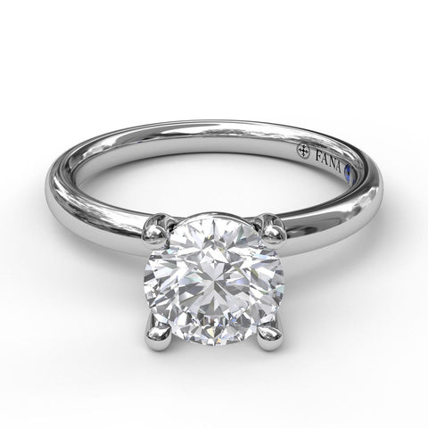 Classic Round Cut Solitaire Engagement Ring 3842 - Chalmers Jewelers