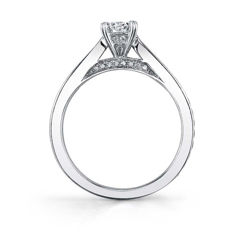 Modern Solitaire Engagement Ring SY069 - Chalmers Jewelers