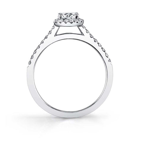 Round Halo Engagement Ring SY696 - Chalmers Jewelers