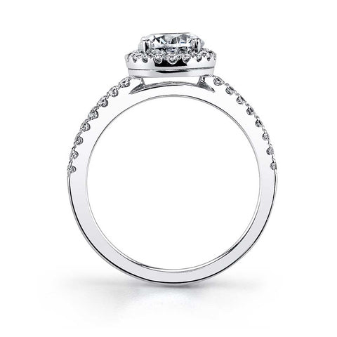 Classic Halo Engagement Ring SY854 - Chalmers Jewelers