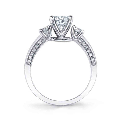 Modern Three Stone Engagement Ring SY954 - Chalmers Jewelers