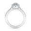 Marquise Shaped Halo Engagement Ring SY999-MQ - Chalmers Jewelers