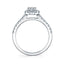 Oval Engagement Ring With Halo SY999-OV - Chalmers Jewelers