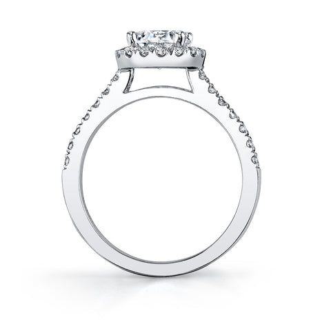 Sylvie CUSHION HALO ENGAGEMENT RING SY9994