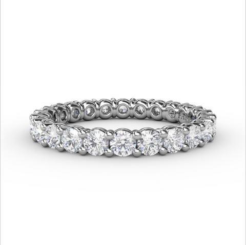 Fana Chunky Shared Prong Eternity Band 6113