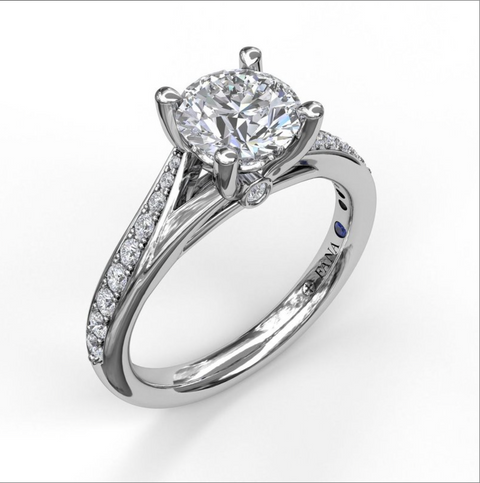 Fana Designer Split Band Engagement Ring 3593