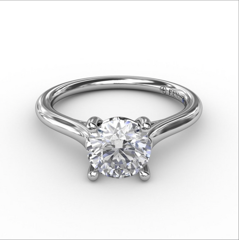 Fana Classic Cathedral Solitaire Engagement Ring 4014