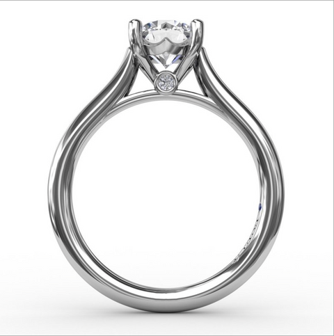 Fana Classic Cathedral Solitaire Engagement Ring 4014