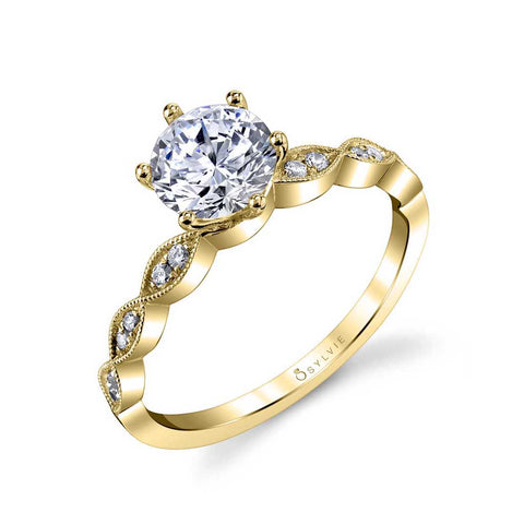 Round Solitaire Engagement Ring S1509 - Chalmers Jewelers