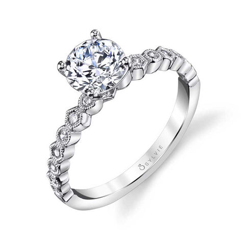 Round Solitaire Engagement Ring S1519 - Chalmers Jewelers