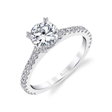 Round Solitaire Engagement Ring SY097 - Chalmers Jewelers