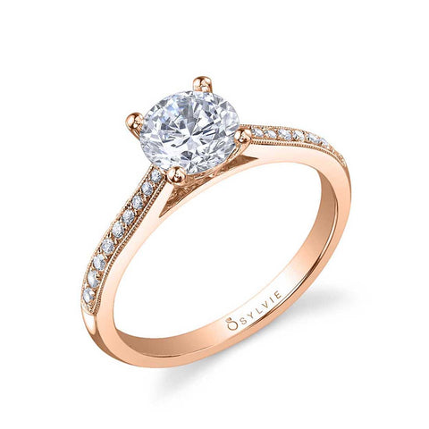 Round Solitaire Engagement Ring SY821 - Chalmers Jewelers