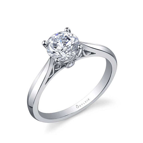 Round High Polish Engagement Ring SY904 - Chalmers Jewelers