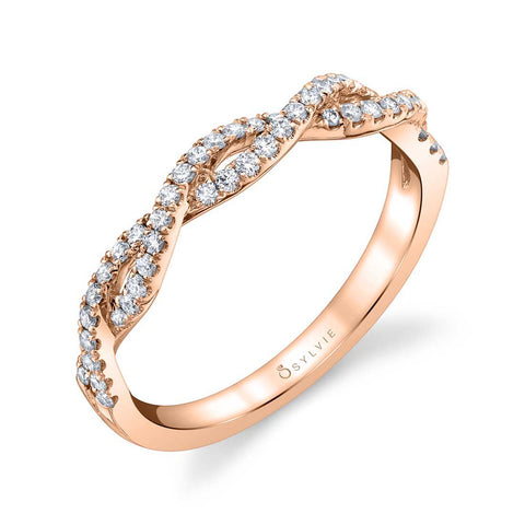 Classic Spiral Wedding Band B0052-WG - Chalmers Jewelers