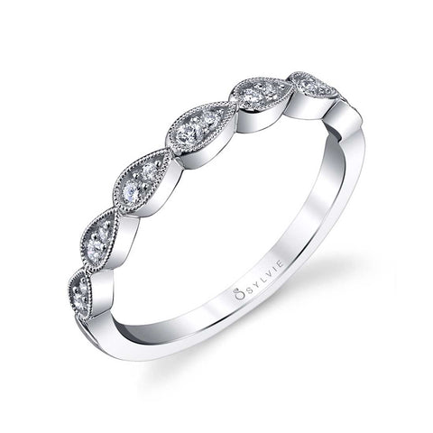 Diamond Stackable Wedding Band B0020 - Chalmers Jewelers