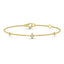 Vlora Estrella 14k Yellow Gold and Diamond Station Bracelet VB60236