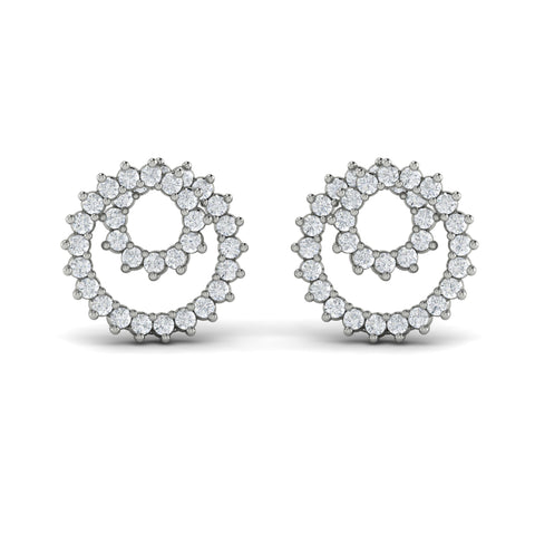 Vlora Marisol 14k White Gold and Diamond Earrings VER60160