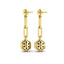 Vlora Serafina 14k Yellow Gold and Diamond Dangle Earrings VER60286