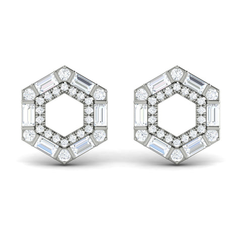 Vlora Serafina 14k White Gold and Diamond Earrings VER60330