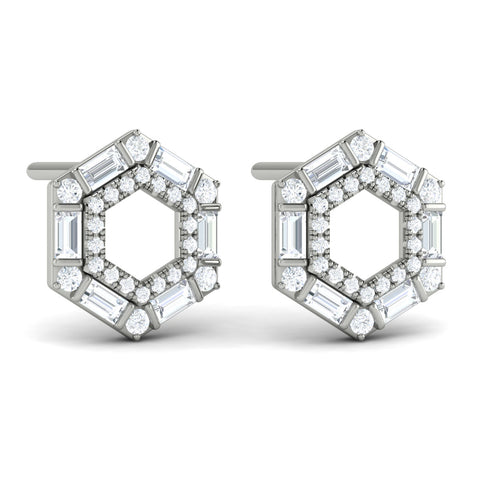 Vlora Serafina 14k White Gold and Diamond Earrings VER60330