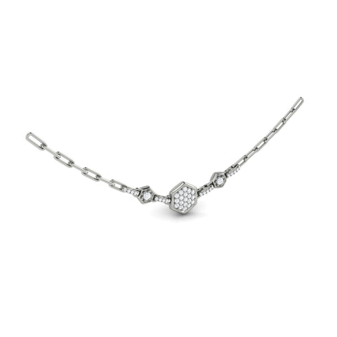 Vlora Serafina 14k White Gold and Diamond Necklace VN60285