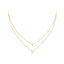 Vlora Miraval 14k Yellow Gold and Diamond Double Necklace VN60432