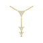 Vlora Miraval 14k Yellow Gold and Diamond Dangle Necklace VN60702