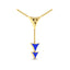 Vlora Miraval 14k Yellow Gold and Diamond Dangle Necklace VN60702