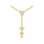 Vlora Miraval 14k Yellow Gold and Diamond Dangle Necklace VN60702