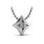 Vlora Estrella 14k White Gold and Diamond Necklace VP60210
