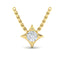 Vlora Estrella 14k Yellow Gold and Diamond Necklace VP60224Y