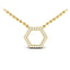 Vlora Serafina 14k Yellow Gold and Diamond Necklace VP60322