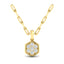 Vlora Serafina 14k Yellow Gold and Diamond Necklace VP60701