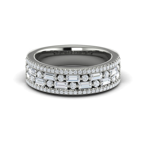 Vlora Karina 14k White Gold and Diamond Band VR40001