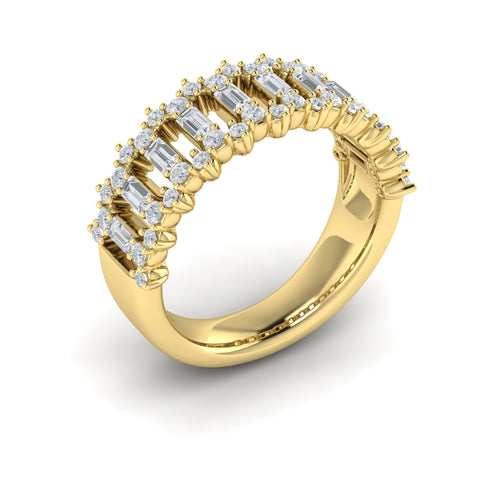 Vlora Karina 14k Yellow Gold and Diamond Band VR40017