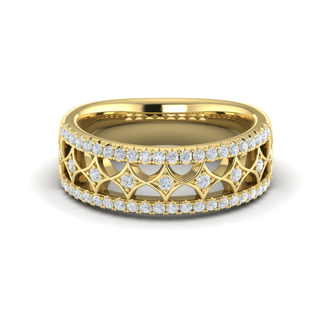 Vlora Estrella 14k Yellow Gold and Diamond Band VR60191