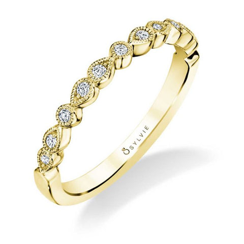 Sylvie Stackable Wedding Band - B0033 - Chalmers Jewelers