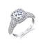 Vintage Inspired Engagement Ring With Cushion Halo S1869 - Chalmers Jewelers