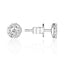 14k Gold Diamond Cluster Pave Stud Earring - Chalmers Jewelers