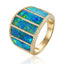 Luvente 14k Black Opal and Diamond Ring R04862