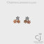 0.40ctw 18k Diamond Flower Fashion Earrings